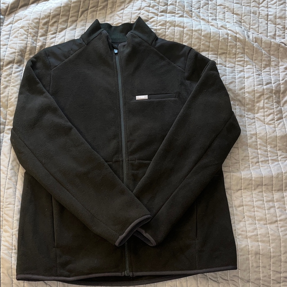Figs on shift fleece jacket